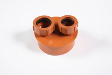 Polypipe Underground 32mm & 40mm Double Mixed To Socket Waste Pipe Adaptor