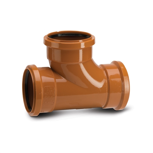 Polypipe 4" Underground EQ. Junctions 87 1/2 Degree Triple Socket