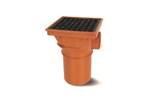 Polypipe Underground Drainage 110mm Square Hopper Spigot End - UG417