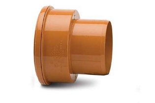 Polypipe Underground Drainage 110mm Thick Clay Pipe Adaptor to PVC Spigot - UG487