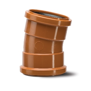 Polypipe Underground Drainage 110mm 1125 Bend Double Socket - UG407