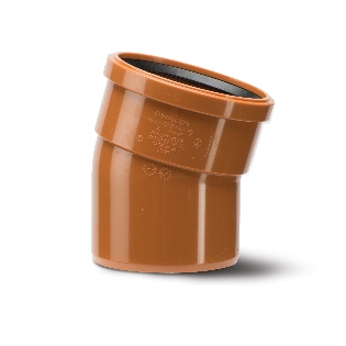 Polypipe Underground Drainage 110mm 1125 Bend Single Socket -UG408