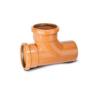 Polypipe Underground Drainage 110mm 875 Equal Junction Double Socket - UG424
