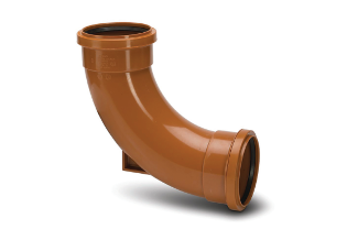 Polypipe Underground Drainage 110mm 875 Rest Bend Double Socket - UG483