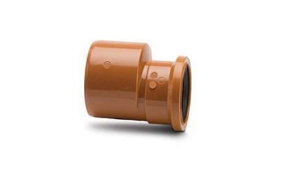 Polypipe Underground Drainage 110mm  to 82mm Socket-Spigot Reducer - UG421