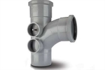 Polypipe Single Branch 92 12 Equal 4 Boss 4110mm - ST414 Polypipe Single Branch 92 12 Equal 4 Boss 4110mm - ST414