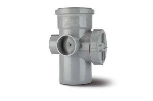 Polypipe Access Pipe Single Socket 3 Boss - 4110mm - SA43