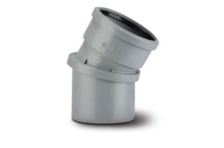 Polypipe Adjustable Bend 0-30 Polypropylene Ring SealSpigot 4110mm - SAB30