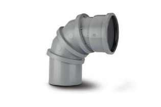 Polypipe Adjustable Bend 0-90 Polypropylene Ring SealSpigot 4110mm SAB90