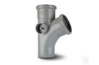 Polypipe Single Branch 112 12 Equal 2 Boss 4110mm - ST403