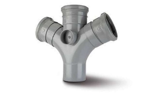 Polypipe Double Branch 112 12 Only Use IN Vertical Position  4110mm - SU422