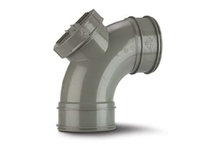 Polypipe 4in110mm Access Bend  92 Double Socket - SWA87