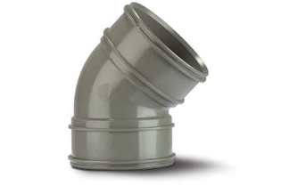 Polypipe Double Socket Bend 3in82mm 135 Solvent - SWB48