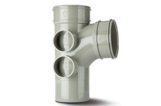 Polypipe Single Branch 4in110mm 92 4 Boss  Double Socket Solvent - SWT28