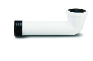 Polypipe Kwickfit Long 90 S Pan Connector 390mm - SK50