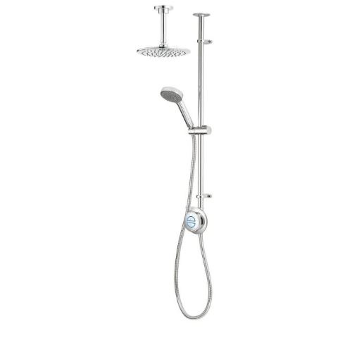 Aqualisa Quartz Classic Smart Digital Shower Exposed with Adjustable and Fixed Ceiling Head (HP/Combi) - QZD.A1.EV.DVFC.23