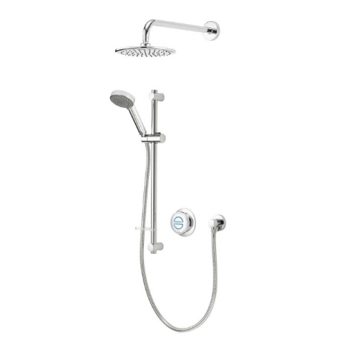 Aqualisa Quartz Classic Smart Digital Shower Concealed with Adjustable and Fixed Wall Head (Gravity Pumped) - QZD.A2.BV.DVFW.23