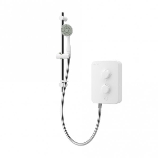 Aqualisa E1 Electric Shower White 85kW - E1W85