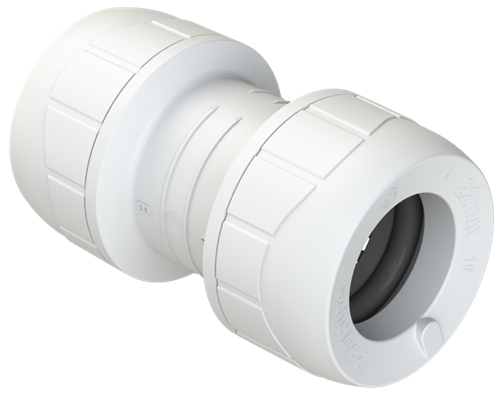 Polyplumb Enhanced White 28mm Straight Coupling PB028EW