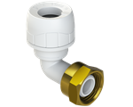 Polyplumb Enhanced White 15mm x 12 Hand Tighten Tap Connector PB1715EW