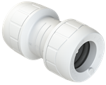 Polyplumb Enhanced White 22mm Straight Coupling PB022EW