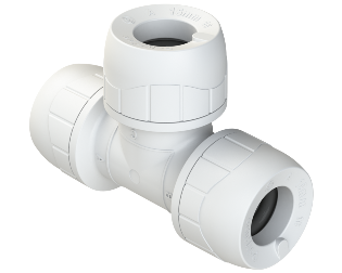 Polyplumb Enhanced White 15mm Equal Tee PB215EW
