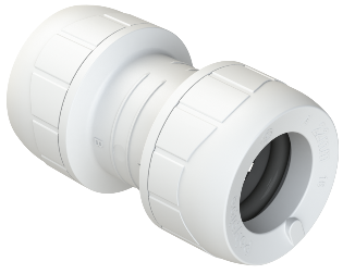 Polyplumb Enhanced White 22mm Straight Coupling PB022EW