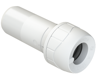 Polyplumb Enhanced White 22mm x 15mm Socket Reducer PB1822EW