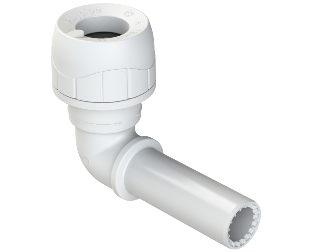 Polyplumb Enhanced White 10mm Spigot Elbow PB1010EW