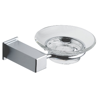 Utah Glass Soap Dish & Holder
