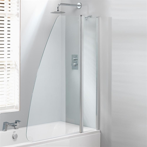 Genesis Double Sail Bath Screen - 1500 x 1200mm