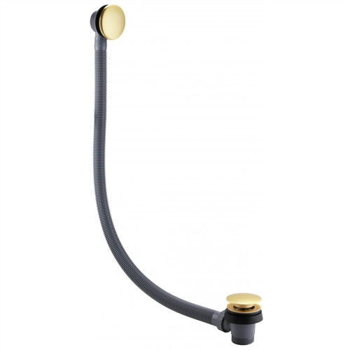 QX Click-Clack Bath Waste - Brushed Brass