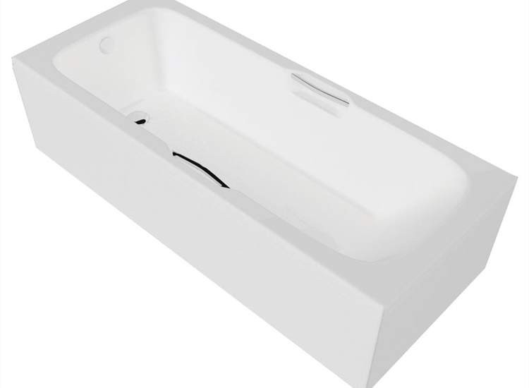 Virginia Twin Gripped Bath with Anti-Slip Base (Standard or Superspec) - 1500 x 700mm, 1700 x 700mm & 1800 x 800mm