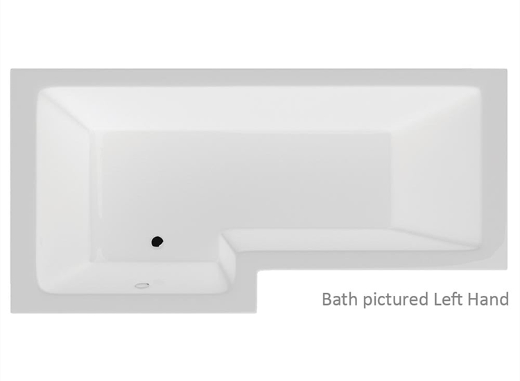 Vermont Shower Bath with Option 1 Whirlpool - 1700 x 700mm (850 max)