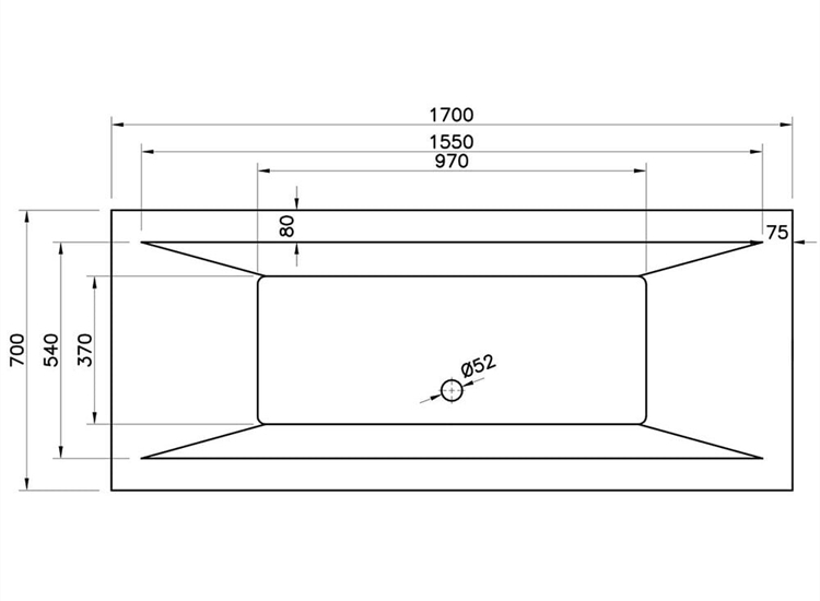 Arizona Double Ended Bath (Standard or Superspec) - 1700 x 700mm & 1800 x 800mm