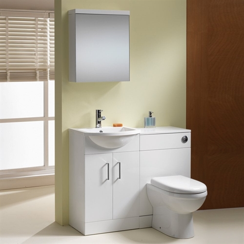 Eden 1000mm Base Unit & WC Unit Combination - 350mm Depth