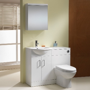 Eden 1000mm Base Unit & WC Unit Combination - 350mm Depth
