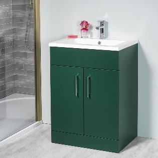 Monica 500mm & 600mm Base Unit & Basin - Forest Green
