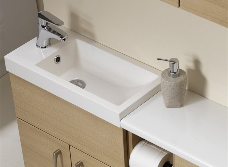 Q-Line Slimline Square Resin Basin