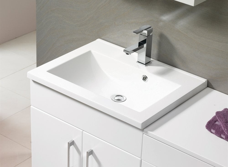 Monica 500mm - 900mm Base Units & Basin - Gloss White