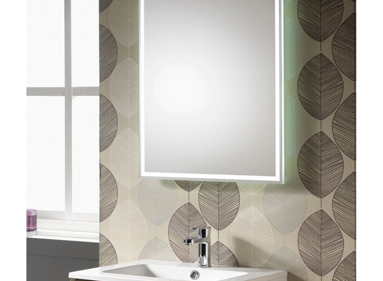 Arizona Mirror with Integrated Light, Anti-Mist Pad & Sensor Switch - 600 x 700mm