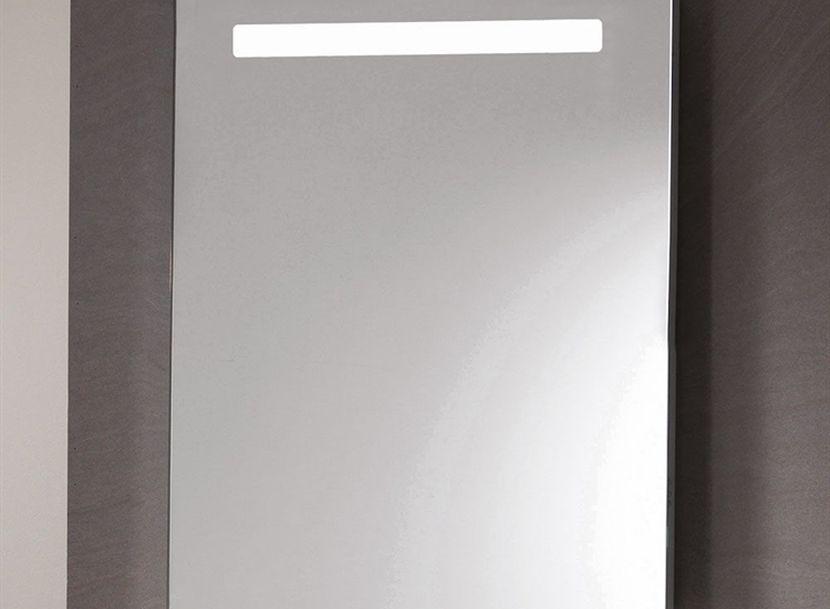 Portland Mirror with Integrated LED Light Strip, Anti-Mist Pad & Sensor Switch - 600 x 700mm