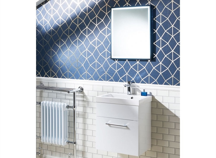 Eden 500mm Wall Hung Base Unit & Basin