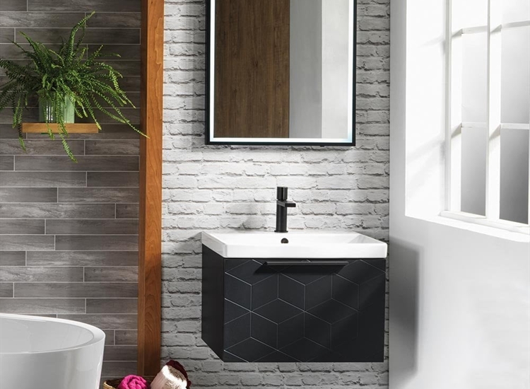 Geo 600mm Wall-Hung Base Unit & Basin