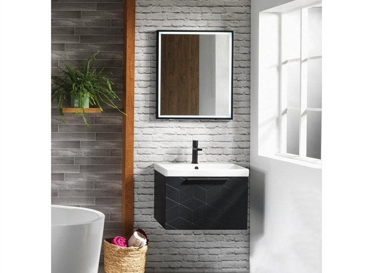 Geo 600mm Wall-Hung Base Unit & Basin