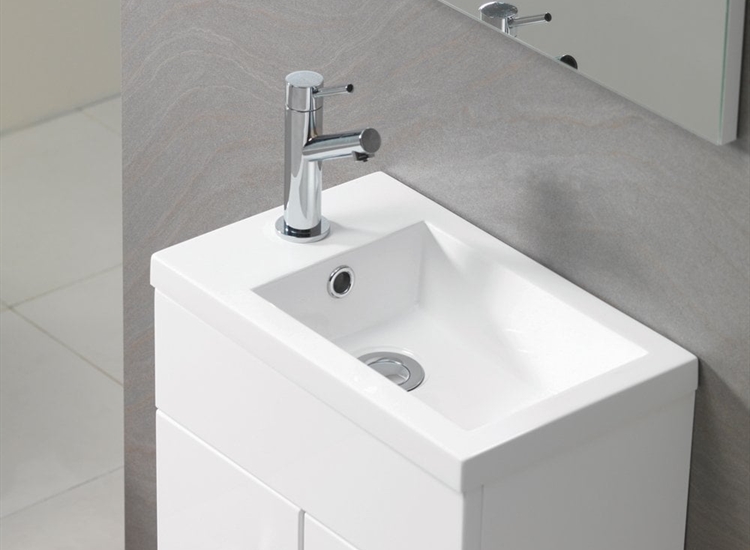 Eden 400mm Base Unit & Basin - Gloss White