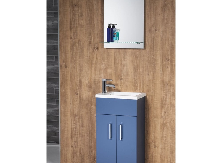 Eden 400mm Base Unit & Basin - Dusty Blue