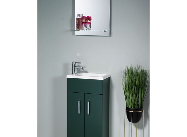 Eden 400mm Base Unit & Basin - Forest Green