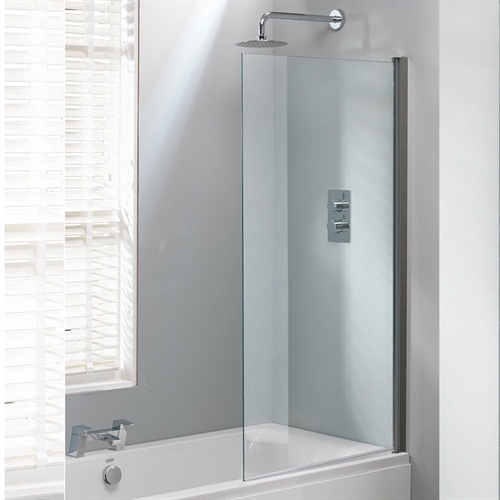 Genesis Square Bath Screen - Gunmetal Frame - 1500 x 800mm