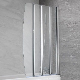 Classic 4-Fold Bath Screen - 1400 x 850mm